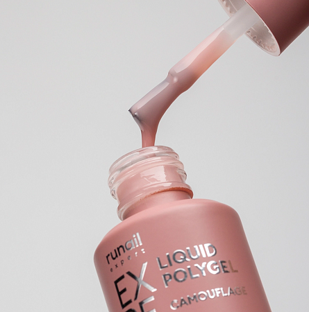 Жидкий полигель Liquid Polygel Runail Expert 214, 18 мл 