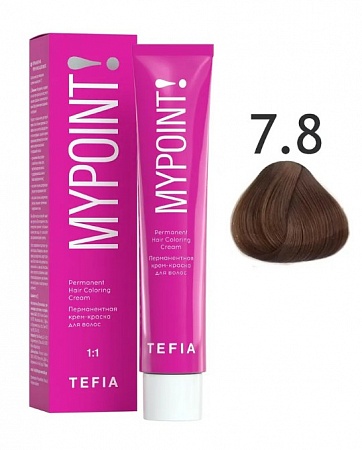 Tefia Mypoint Крем-краска для волос тон 7.8 Блондин коричневый, 60 мл