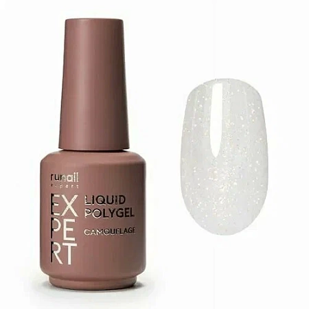 Жидкий полигель с шиммером Liquid Polygel Runail Expert 233 