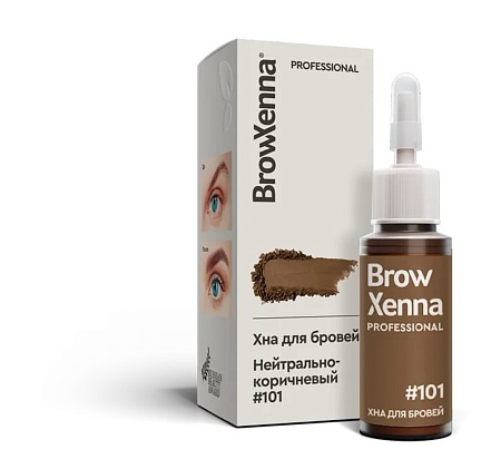 Хна для бровей Brow Xenna Шатен #101 нейтрально-коричневый (флакон) 