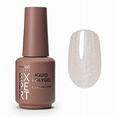 Жидкий полигель с шиммером Liquid Polygel Runail Expert 239 