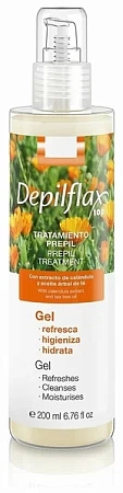 Гель очищающий и освежающий Календула Depilflax 200 мл 