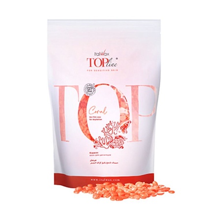 Воск горячий плёночный ITALWAX Top Line Coral гранулы 750 гр 