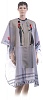 Пеньюар для стрижки DEWAL "Египет" нейлон, серый с прорезями для рук 124х146см на крючках 