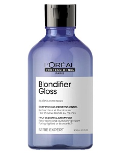 Шампунь для сияния осветленных или мелированных волос L'Oreal Blondifier Gloss 300 мл Шампунь для сияния осветленных или мелированных волос L'Oreal Blondifier Gloss 300 мл