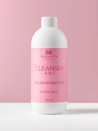 Обезжириватель для ногтей универсальный 4 в 1 MANITA BUBBLE GUM 1000 мл 