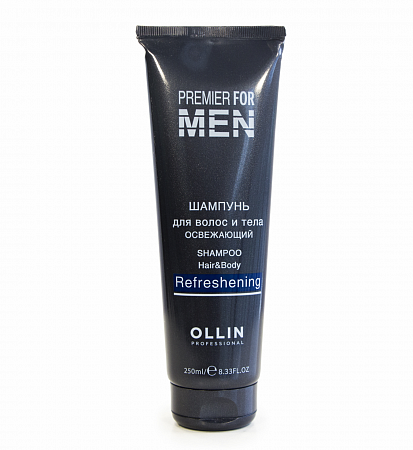 Шампунь для волос и тела освежающий OLLIN PREMIER FOR MEN 250 мл