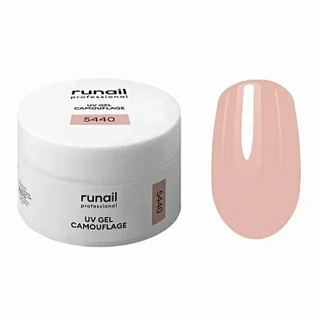 Камуфлирующий УФ-гель RuNail Французский бежевый 56 г 