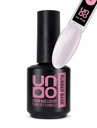 Гель-лак базовый UNO Rubber Color Base Gel - Ice Pink, 12 г 