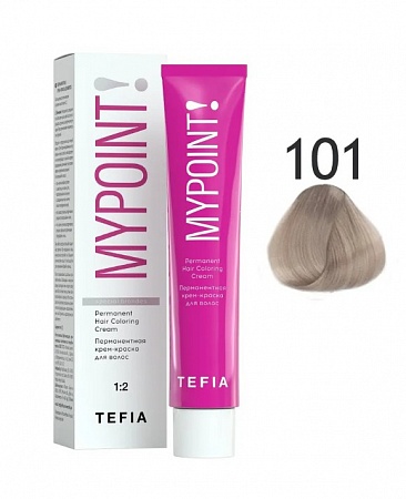 Tefia Mypoint Крем-краска для волос тон 101 Специальный блондин пепельный, 60 мл