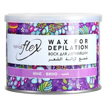Воск ItalWax Flex Вино в банке 400 мл 