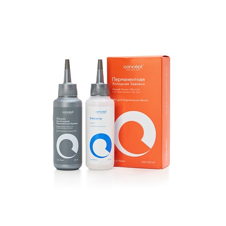 Биозавивка CONCEPT Живой локон 1 набор для холодной перманентной завивки для нормальных волос 100мл+100мл 
