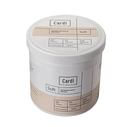 Сахарная паста Cardi Мягкая (Soft) 1000 гр 