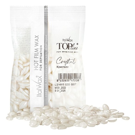 Воск горячий плёночный ITALWAX Top Line Crystal гранулы 100 гр 