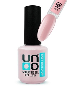 Моделирующий гель UNO Easy Build Up Rose, камуфлирующий, 16 г  Моделирующий гель UNO Easy Build Up Rose, камуфлирующий, 16 г