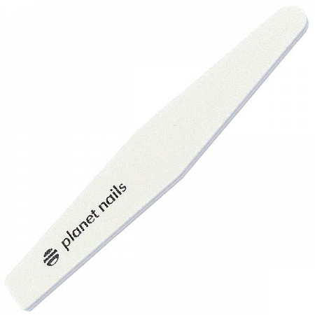 Пилка для ногтей широкая ромбовидная белая 80/80 Planet Nails