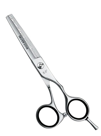 Филировочные ножницы узкая форма лезвий, облегчённые SILVER STAR PN-124-5,5F PRO 