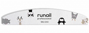 Профессиональная пилка для ногтей Лесные звери 180/240 RuNail Профессиональная пилка для ногтей Лесные звери 180/240 RuNail