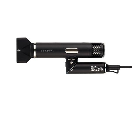 Фен DEWAL PRO LEGACY 2, складной,1600W,бесщеточный мотор, ионизация, 4 насадки+диффузор, провод 3м. 