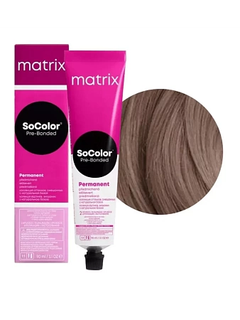 Краска для волос Matrix SoColor Pre-Bonded 8MA светлый блондин мокка пепельный 90 мл 