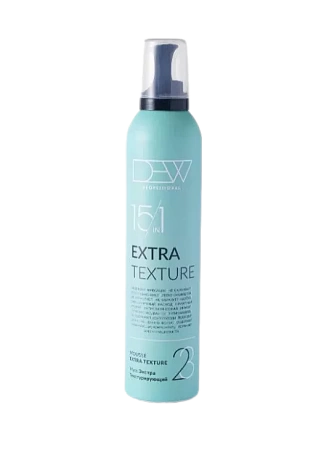 Мусс для волос DEW PROFESSIONAL Extra 15 в 1 текстурирующий мятный 350 мл 