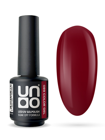 Гель-лак Uno 089 Тёмная вишня - Dark Cherry, 8 мл 