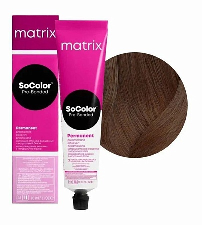 Краска для волос Matrix SoColor Pre-Bonded 5M светлый шатен мокка 90 мл 