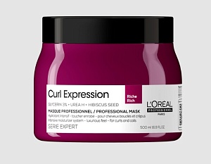Интенсивно увлажняющая маска L`oreal Serie Expert Curl Expression Riche для кудрявых волос, 500 мл.  Интенсивно увлажняющая маска L`oreal Serie Expert Curl Expression Riche для кудрявых волос, 500 мл.