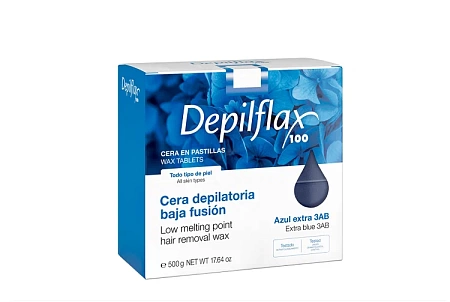 Горячий воск в брикетах Depilflax Азулен 500 гр 
