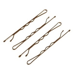 Купить h10538-04B Невидимки 250гр. коричневые волна 70мм. в Москве по низкой цене HARIZMA Невидимки коричневые волна 70 мм, 250 г