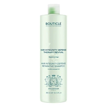 Укрепляющий восстанавливающий шампунь BOUTICLE для истонченных, хрупких и поврежденных волос 300 мл. 