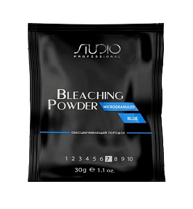 Обесцвечивающий порошок для волос Studio Professional Microgranules Blue 30 г Обесцвечивающий порошок для волос Studio Professional Microgranules Blue 30 г