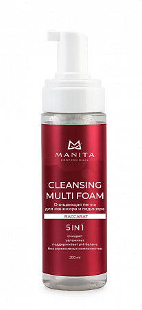 Пена очищающая для маникюра и педикюра 5 в 1 MANITA BACCARAT 200 мл 